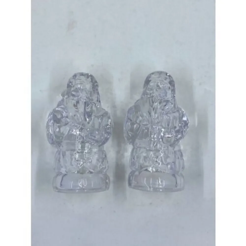 Crystal Santa clause salt and pepper shakers - Gorham - made in Germany